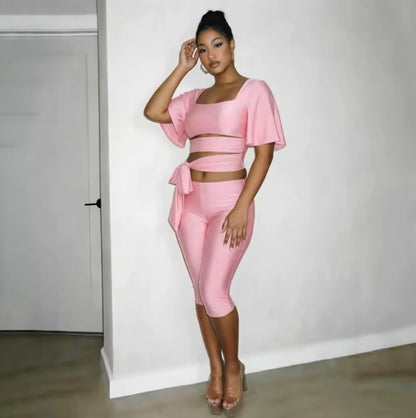 “Pretty Girl Privilege” Pink 2 Piece Set