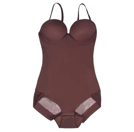 “Essential” Dark Brown Bodysuit