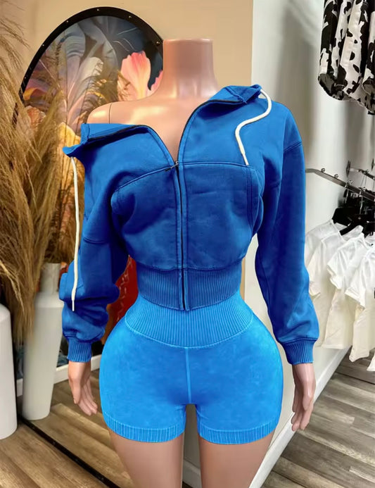“Bubble Yum” Blue 2 Piece Set