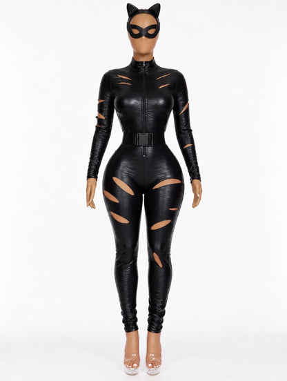 “Cat Woman” Black 3 Piece Costume Set
