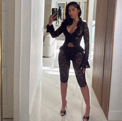 “Last Lace” Black 2 Piece Set