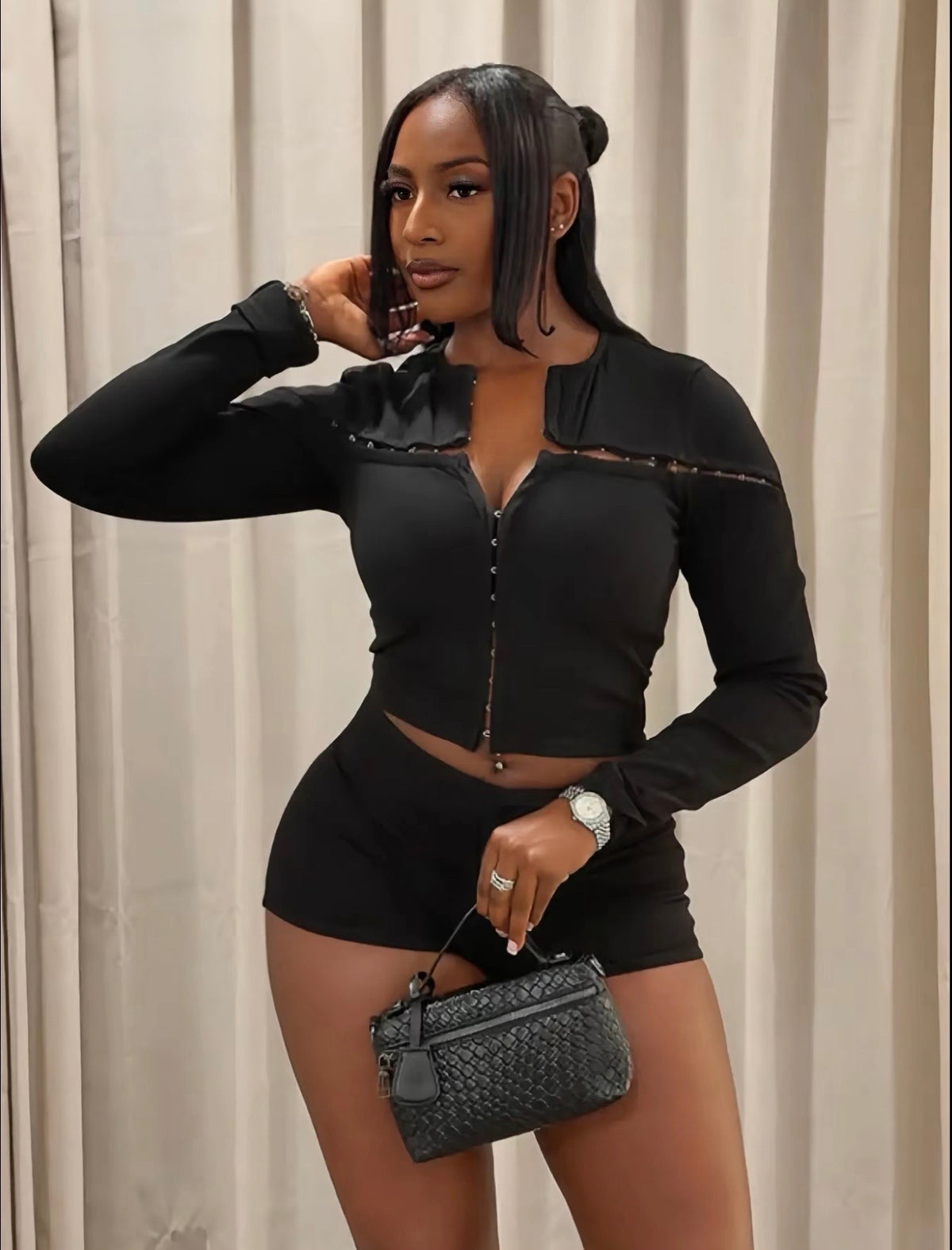 “Hooked On You” Black 2 Piece Set