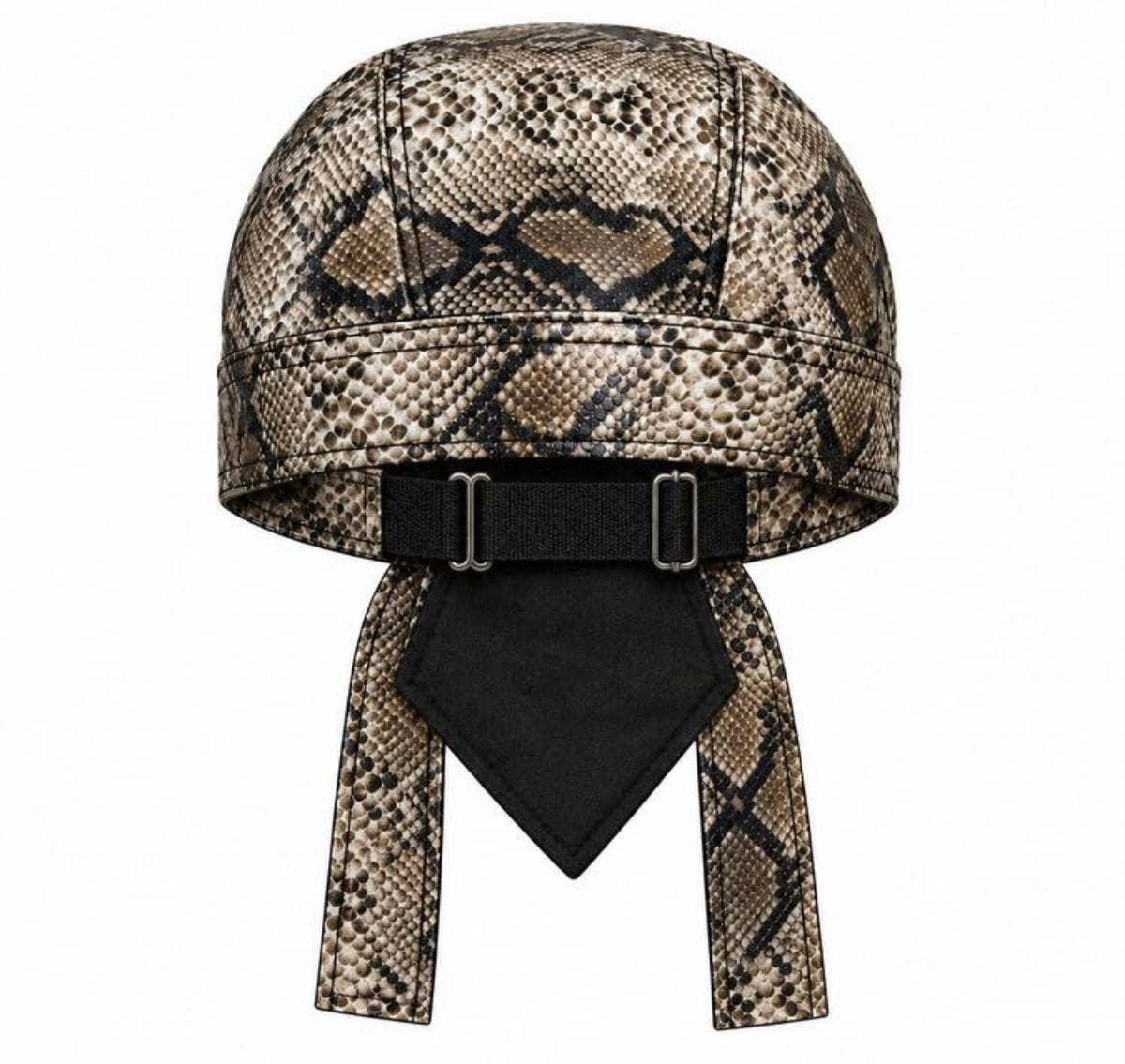 “Biker Hat” Snake Skin Cap