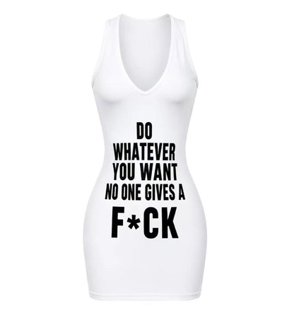 “Do Whatever” White Dress