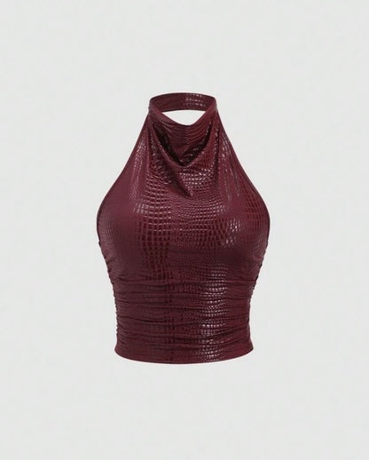 “Brandy” Burgundy Top