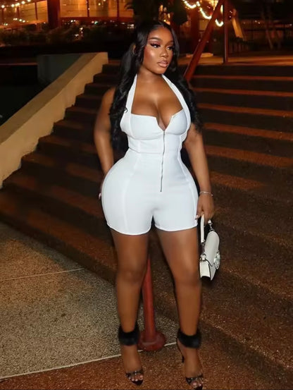 “Semaj” Black Romper