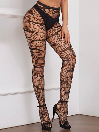 “Mani” Black Fishnet Leggings
