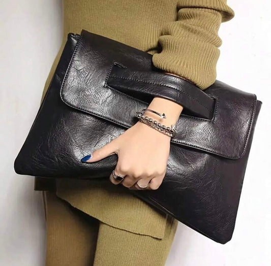 “Fierce” Oversized Black Handbag