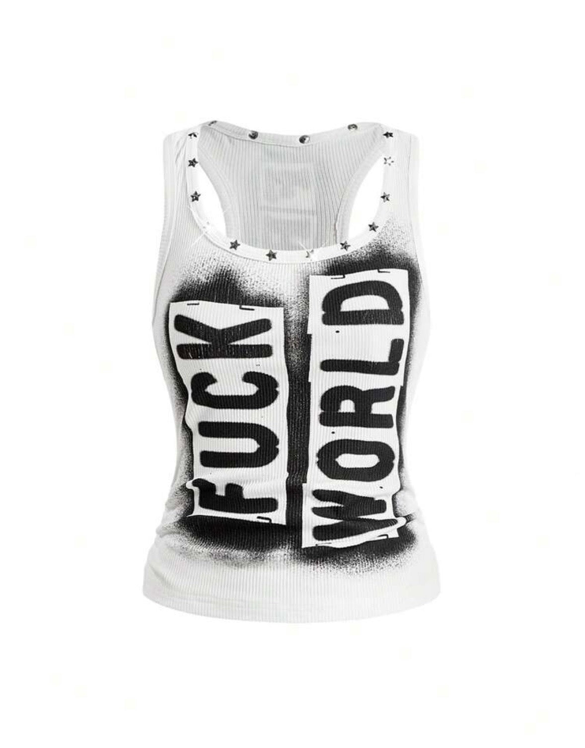 “World Stop” White Top