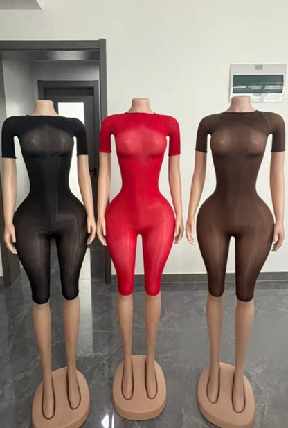 “Flex Mami” Brown Romper