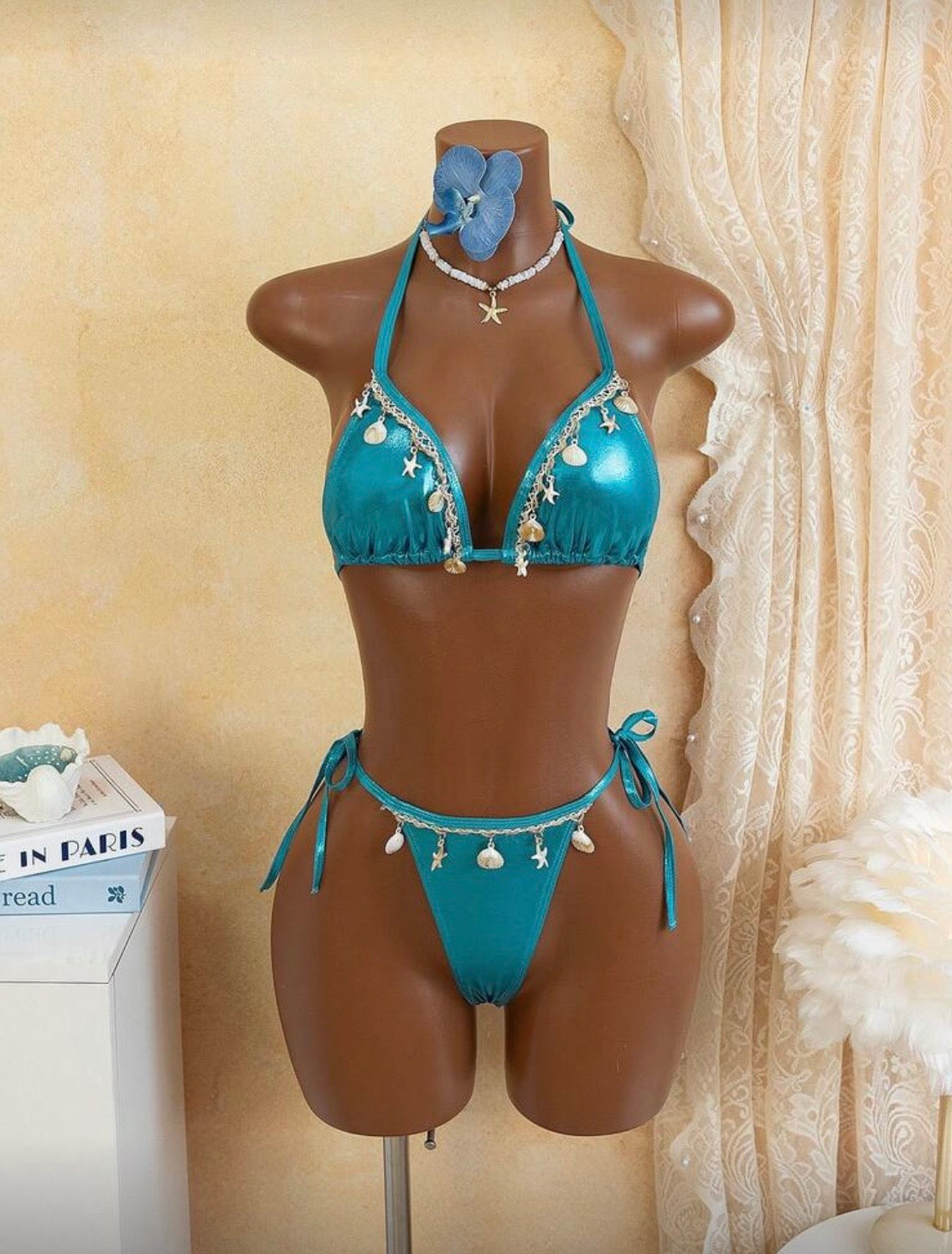 “Under The Sea” Blue 2 Piece Swimsuit