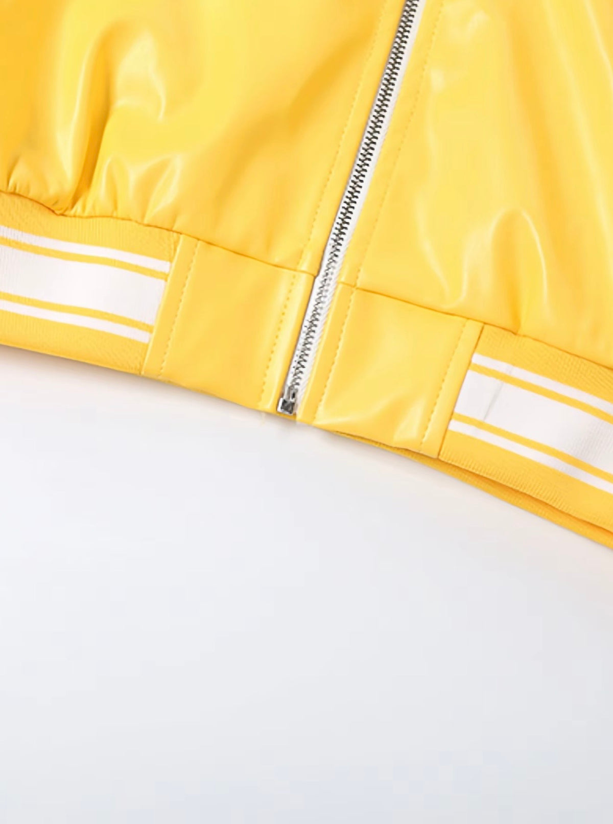 “Street Credit” Yellow Bomber Jacket