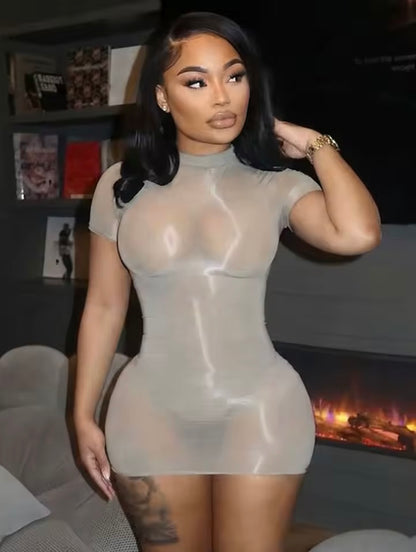 “Luxe Mami” Grey Dress