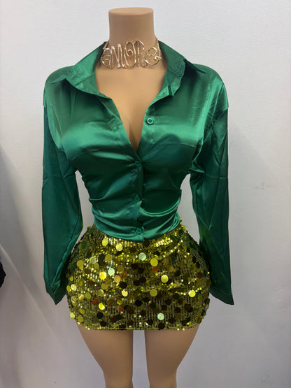 “Champagne Behavior” Red 2 Piece Set