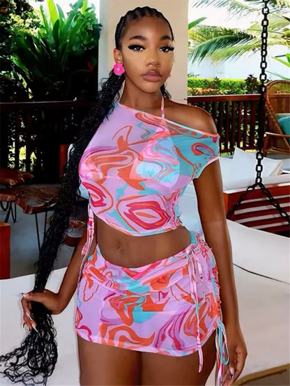 “Pink Craze” 3 Piece Swimsuit