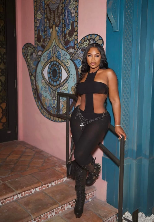 “Midnight Motion” Black Jumpsuit