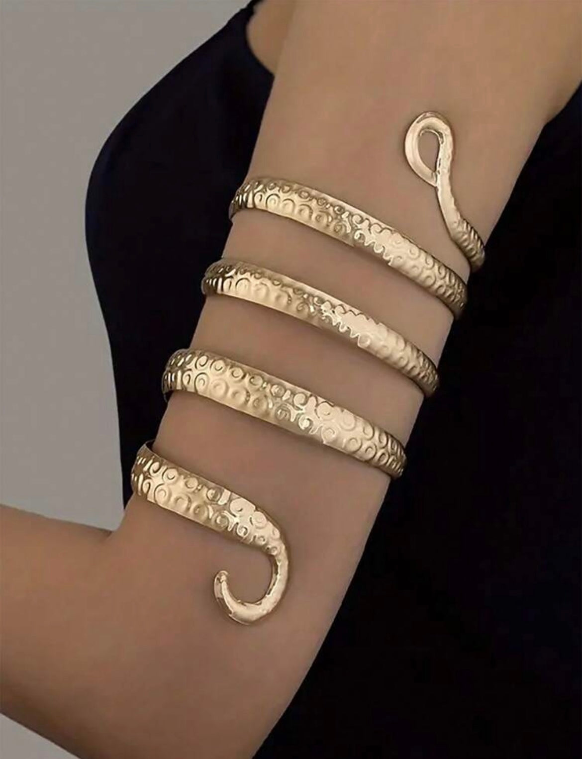 “Snake” Silver Arm Bracelet