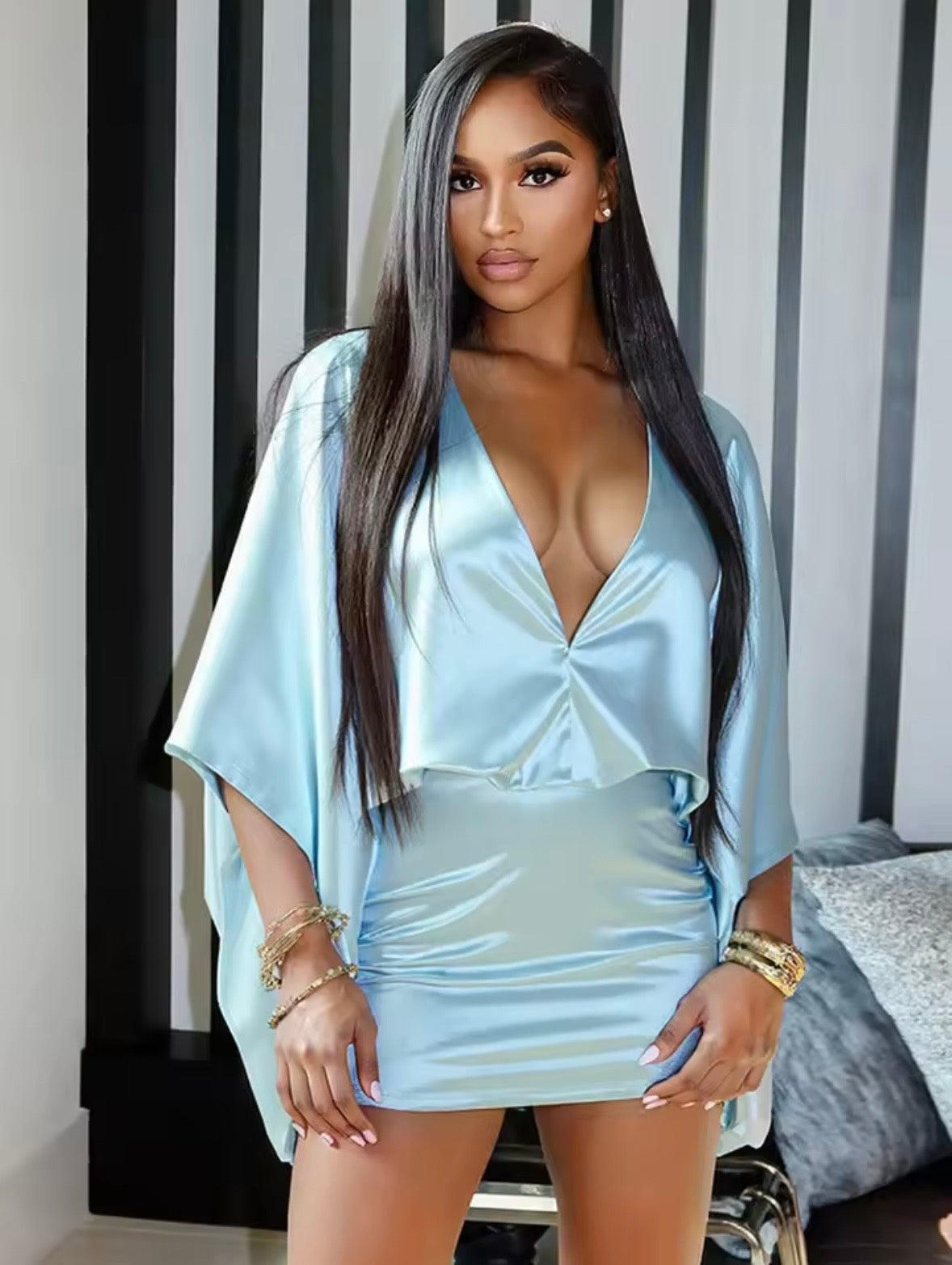 “Ariana” Blue Dress