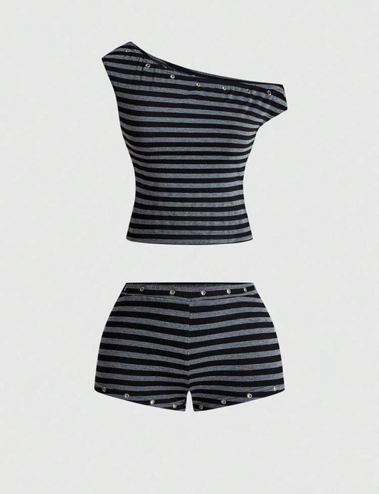 “Lyrics Lie” Grey 2 Piece Set