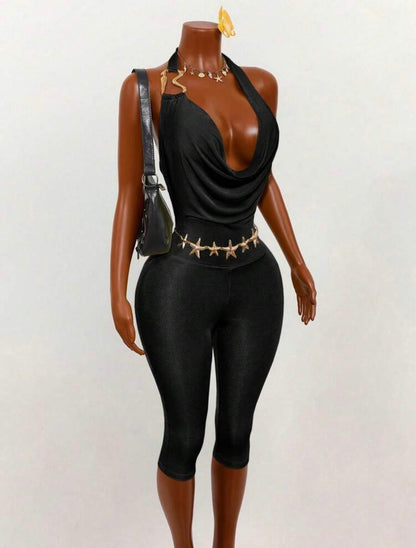 “Divine” Green Romper
