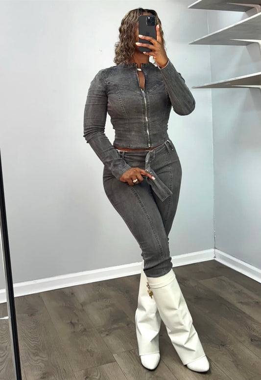 “Mineral” Grey 2 Piece Set