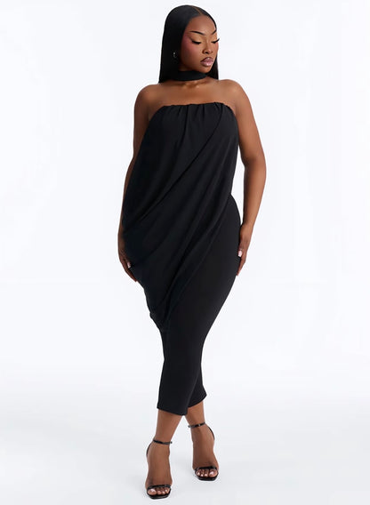“Avant Garde” Black Romper