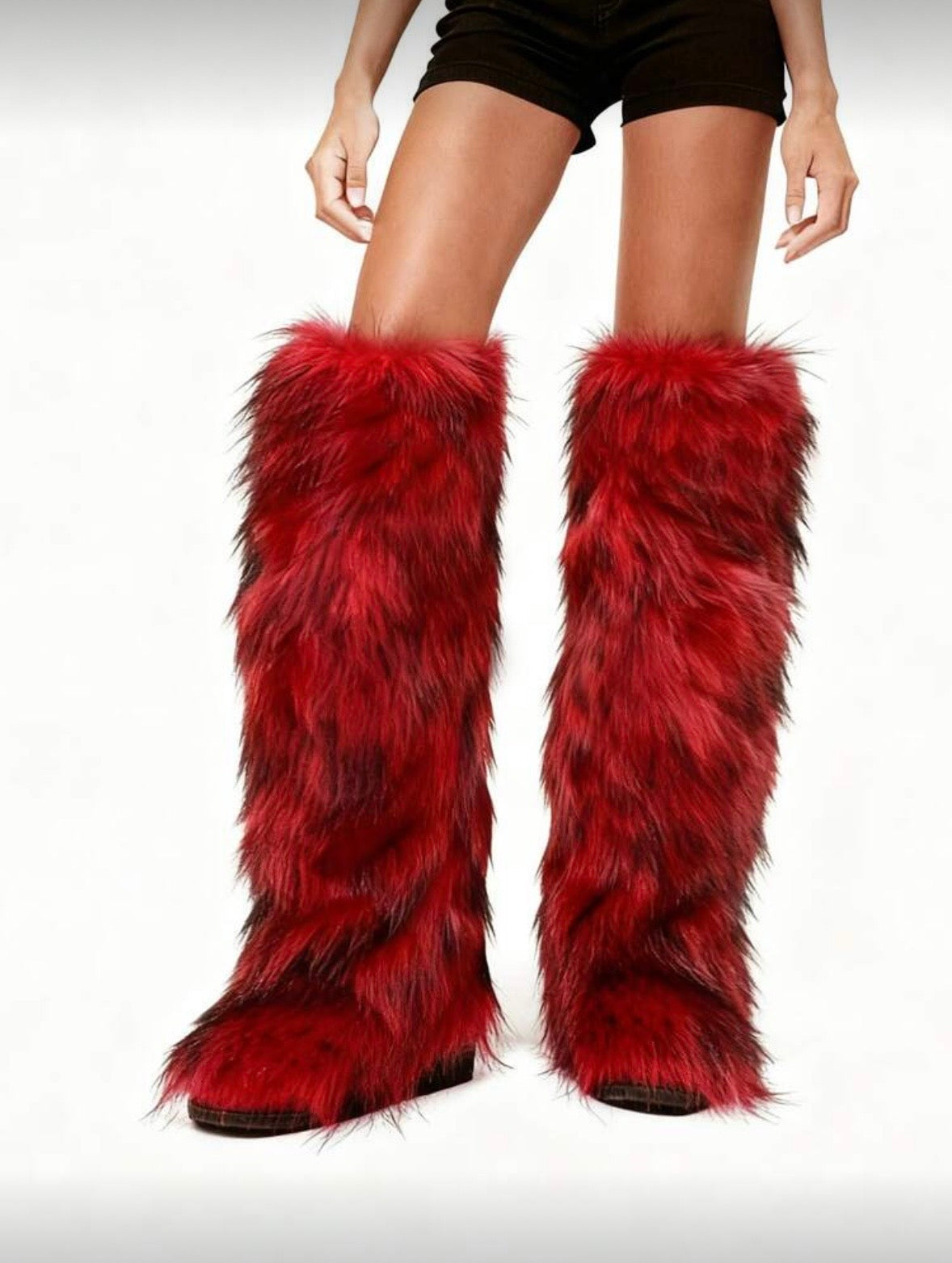 “Fiery Furr” Red Boot