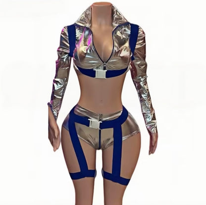 “Space Cadet” Yellow 4 Piece Costume Set