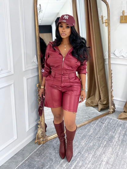 “London” Deep Leather 2 Piece Set