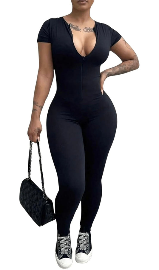 “Monet” Black Jumpsuit