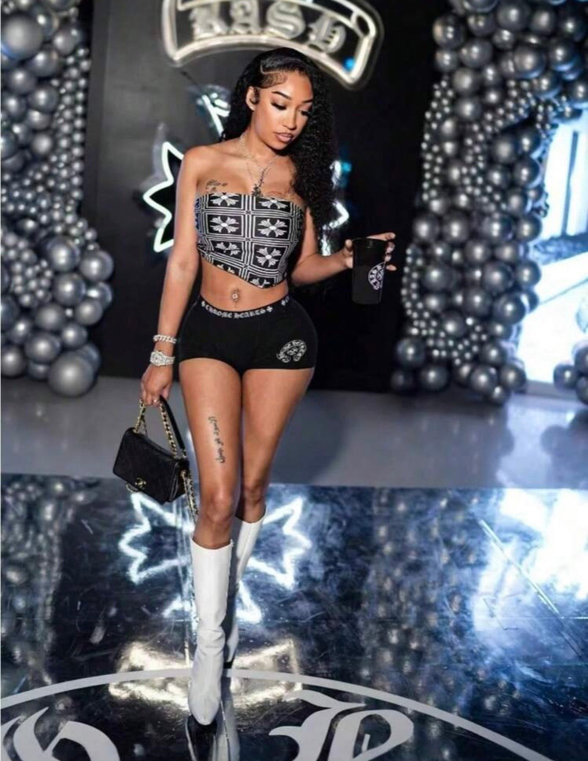“Chrome Blackout” 2 Piece Set