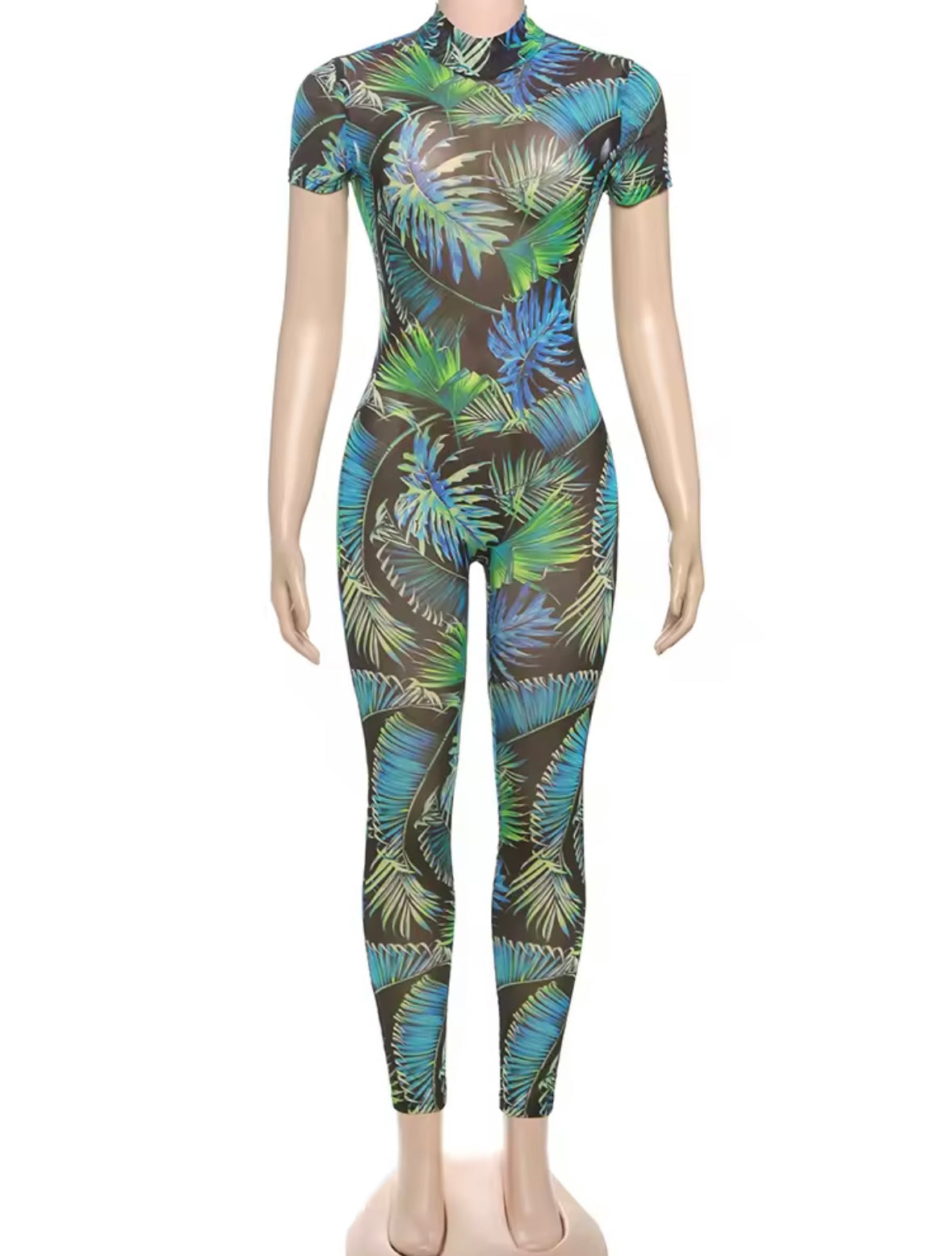 “Tropical Blue” Jumpsuit