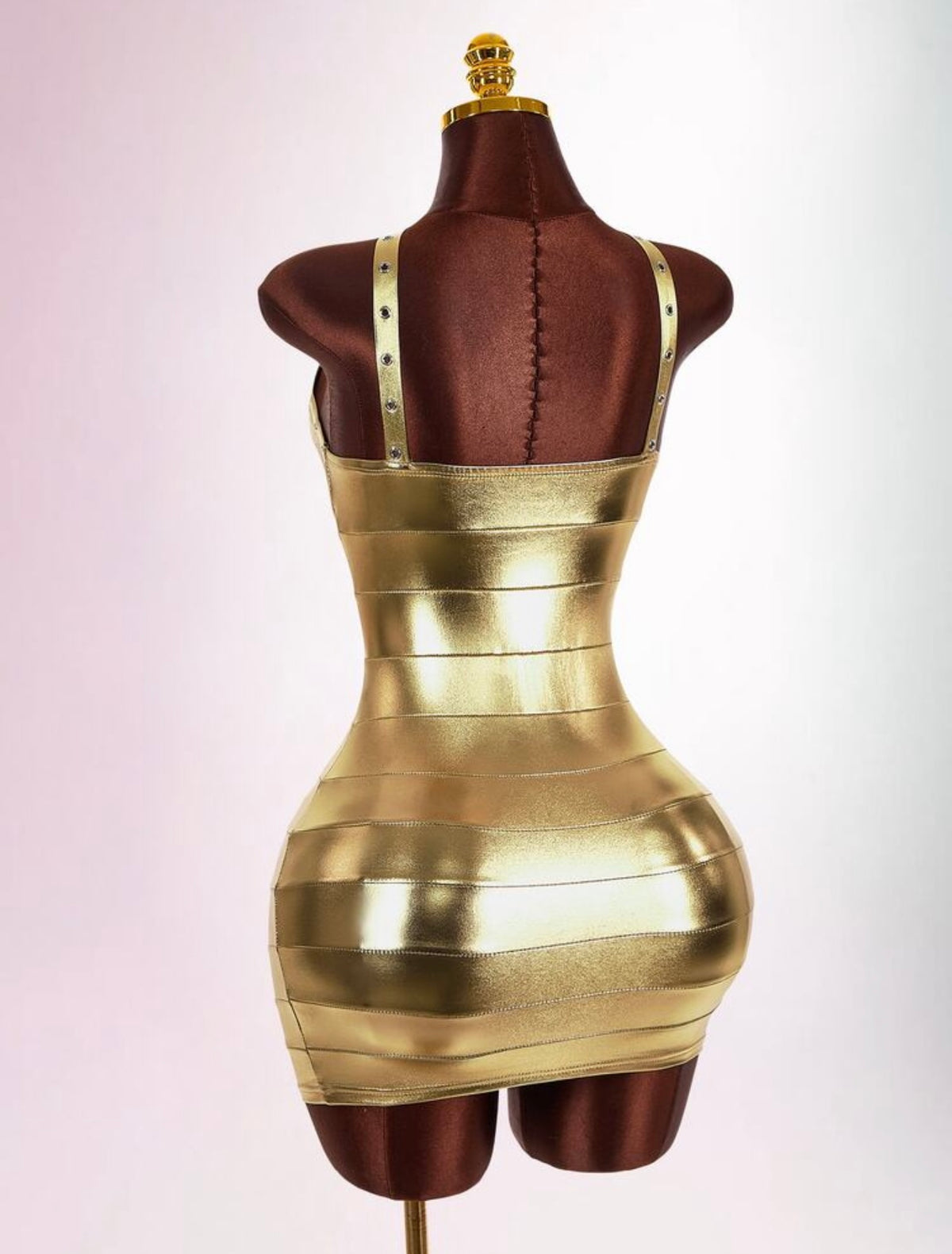 “Midnight Millionaire” Gold Dress