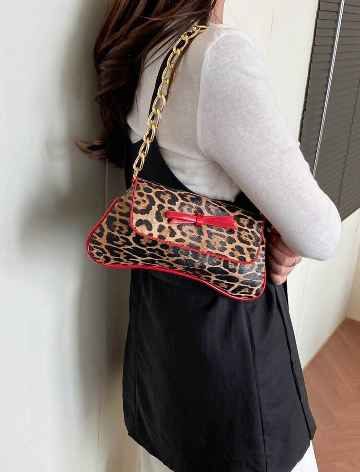 “Leopard Bow” Handbag