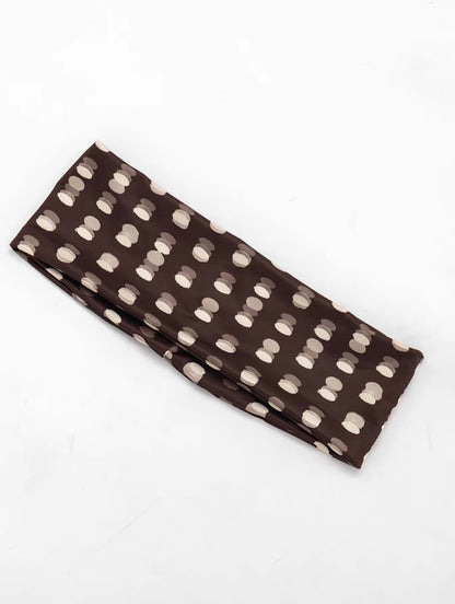 “Punctual Polka” Brown 3 Piece Set