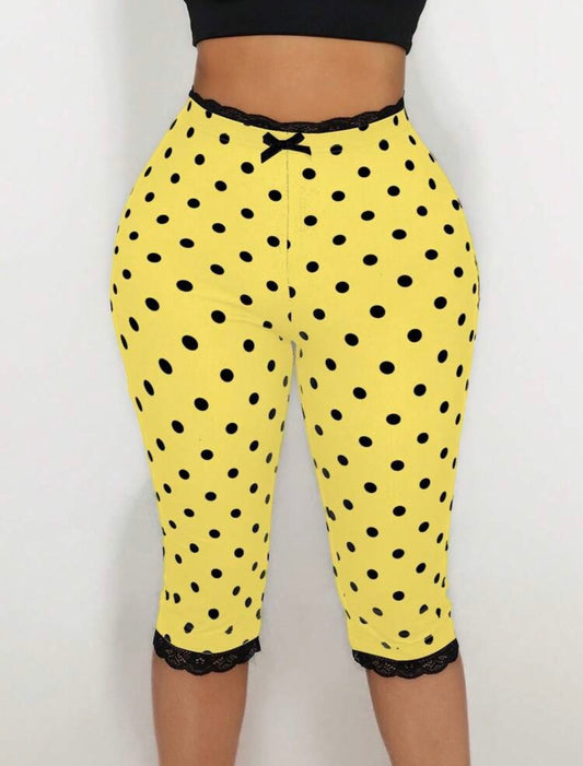 “Polka Dot” Yellow Shorts