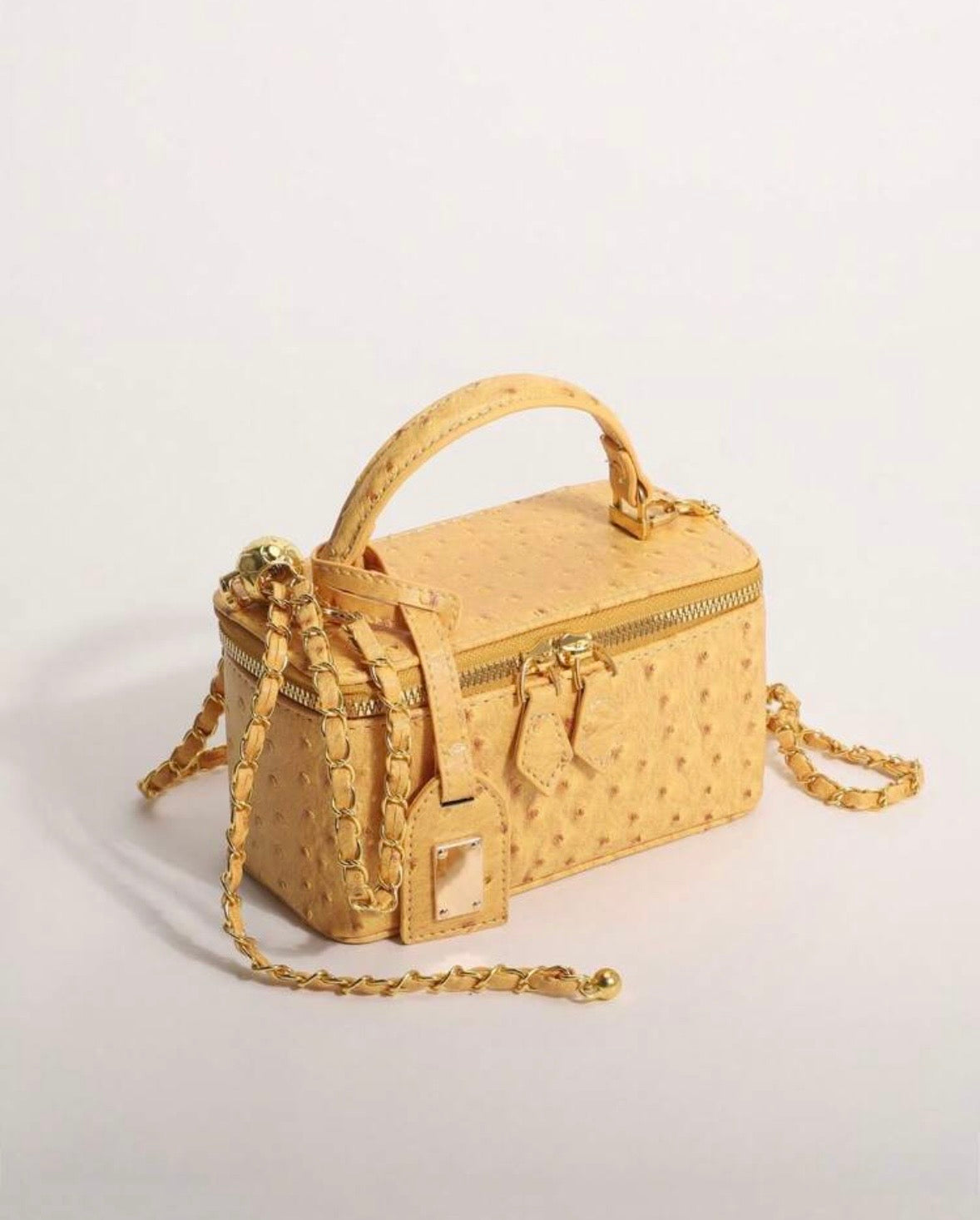 “Harlem Square” Yellow Handbag