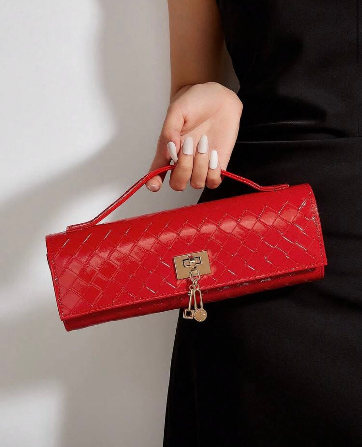 “Handle Up” Red Handbag