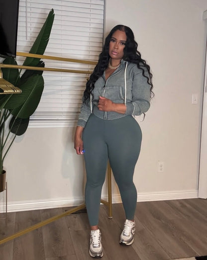 “Track That” Nude 2 Piece Set