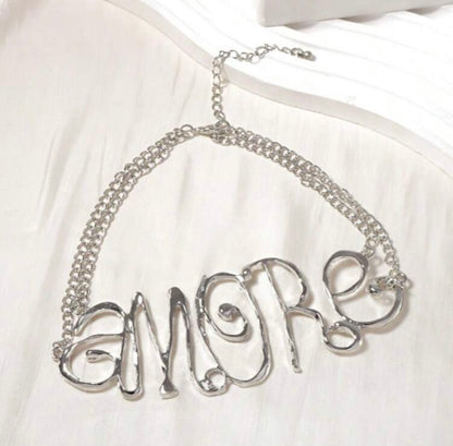 “Amore” Gold Choker
