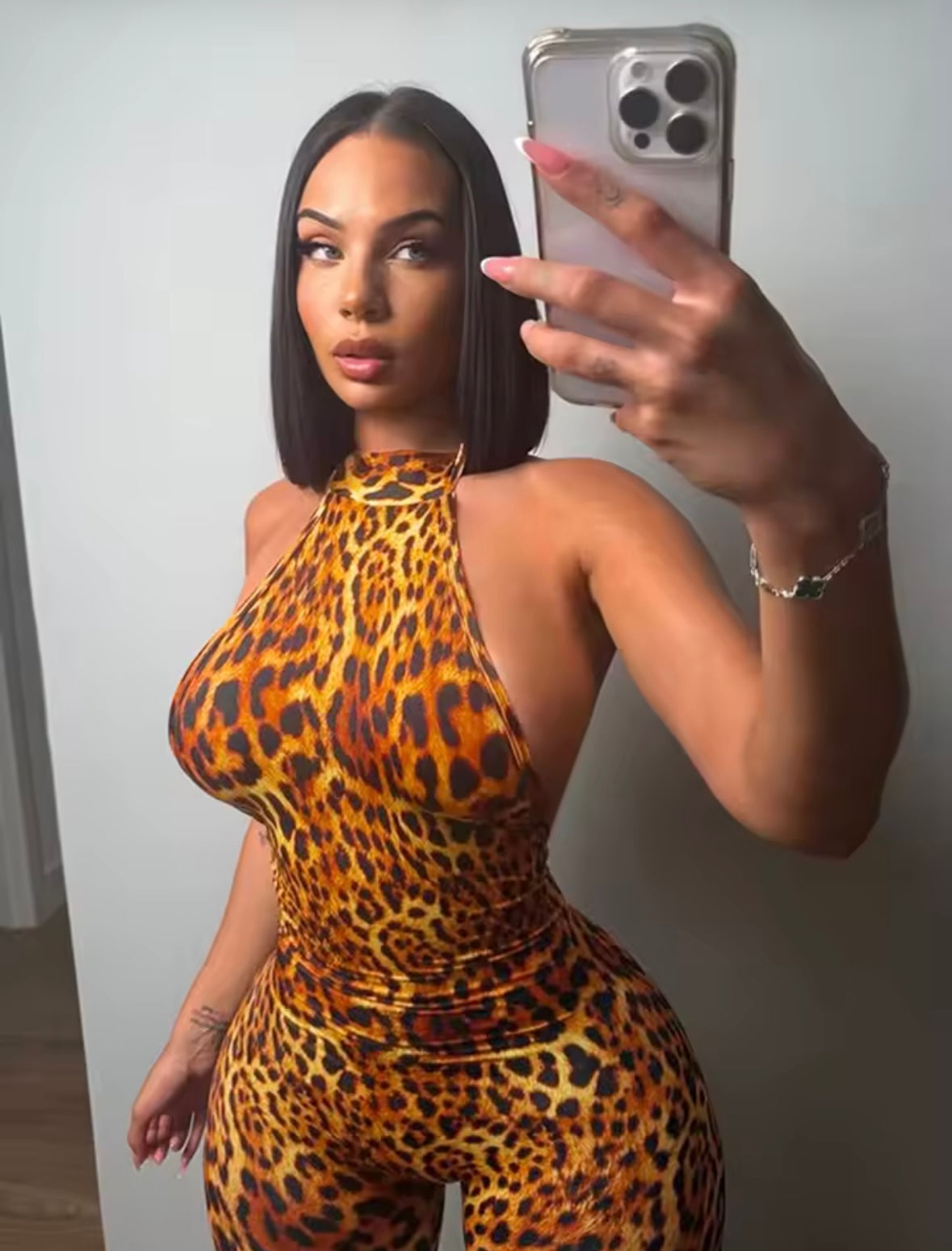 “Vibrant Leopard” Romper
