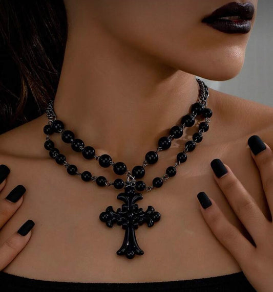 “Black Knight” Black Necklace