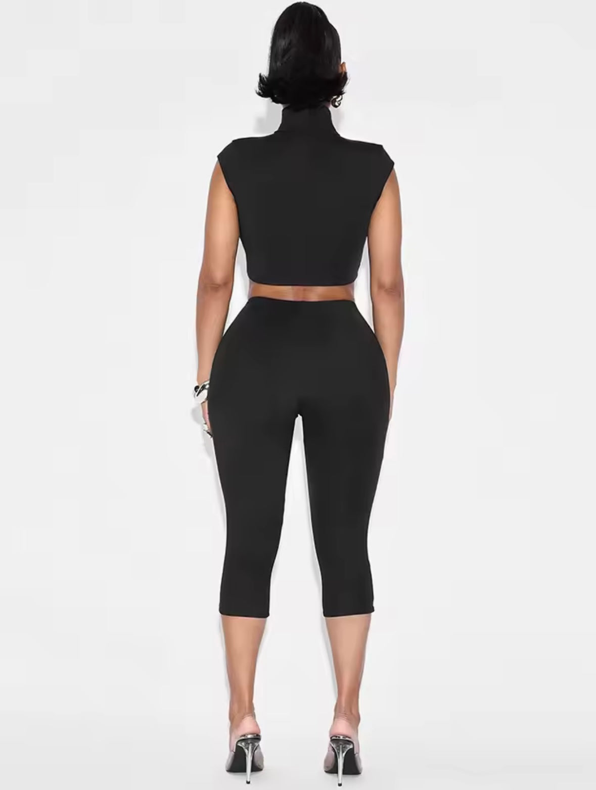 “Peek A Boo” Black 2 Piece Set