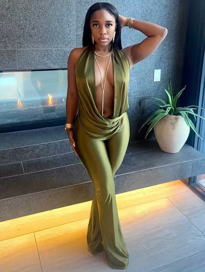“Phantom” Green Jumpsuit