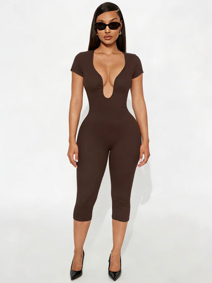 “Deep Intentions” Burgundy Romper