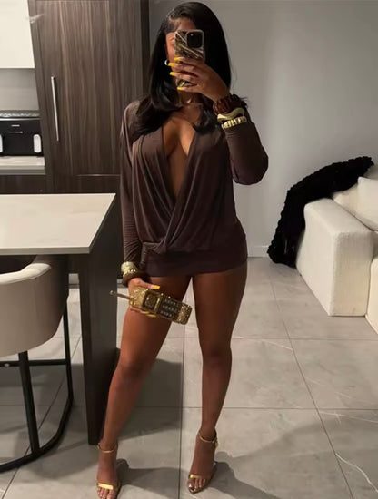 “Bronze Beauty” Brown Dress