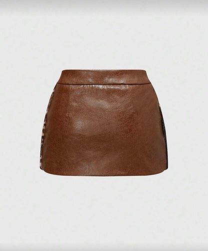 “Jungle Fever” Dark Brown Skirt