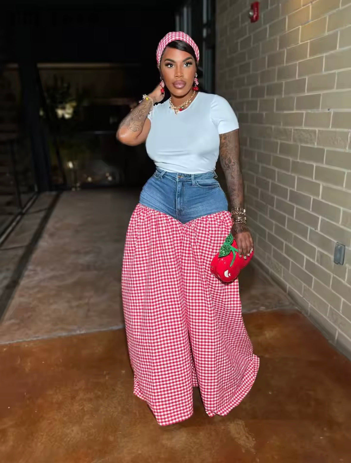 “Picnic Palazzo” Yellow Jeans