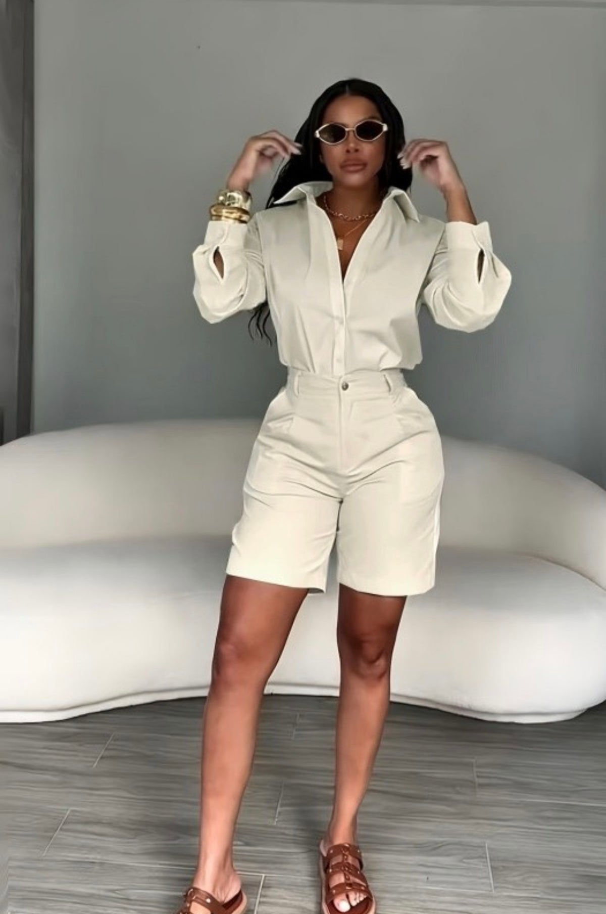 “Booked & Busy” White 2 Piece Set