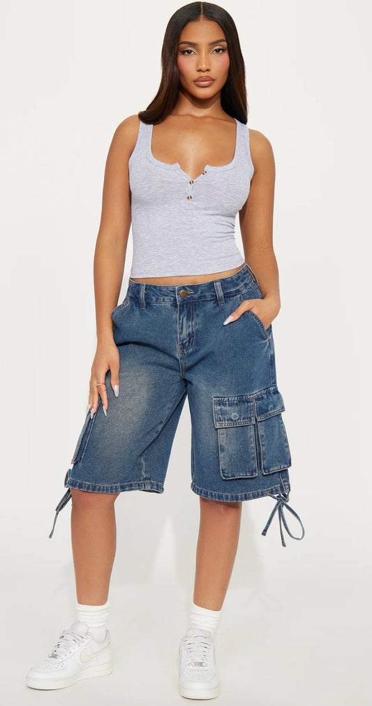 “Monday” Denim Jorts